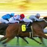 Horse racing abstract