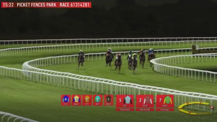 Computer generated horse race