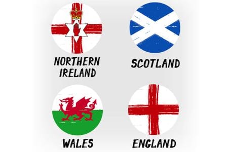 Home Nations flags