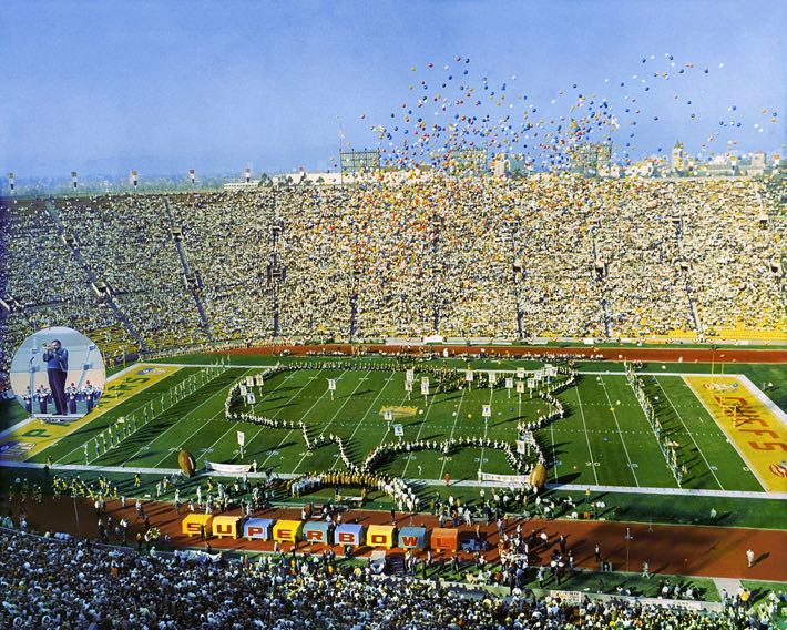The Super Bowl at the Los Angeles Coliseum