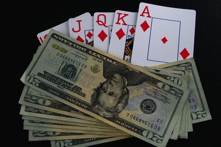Gambling and money laundering concept